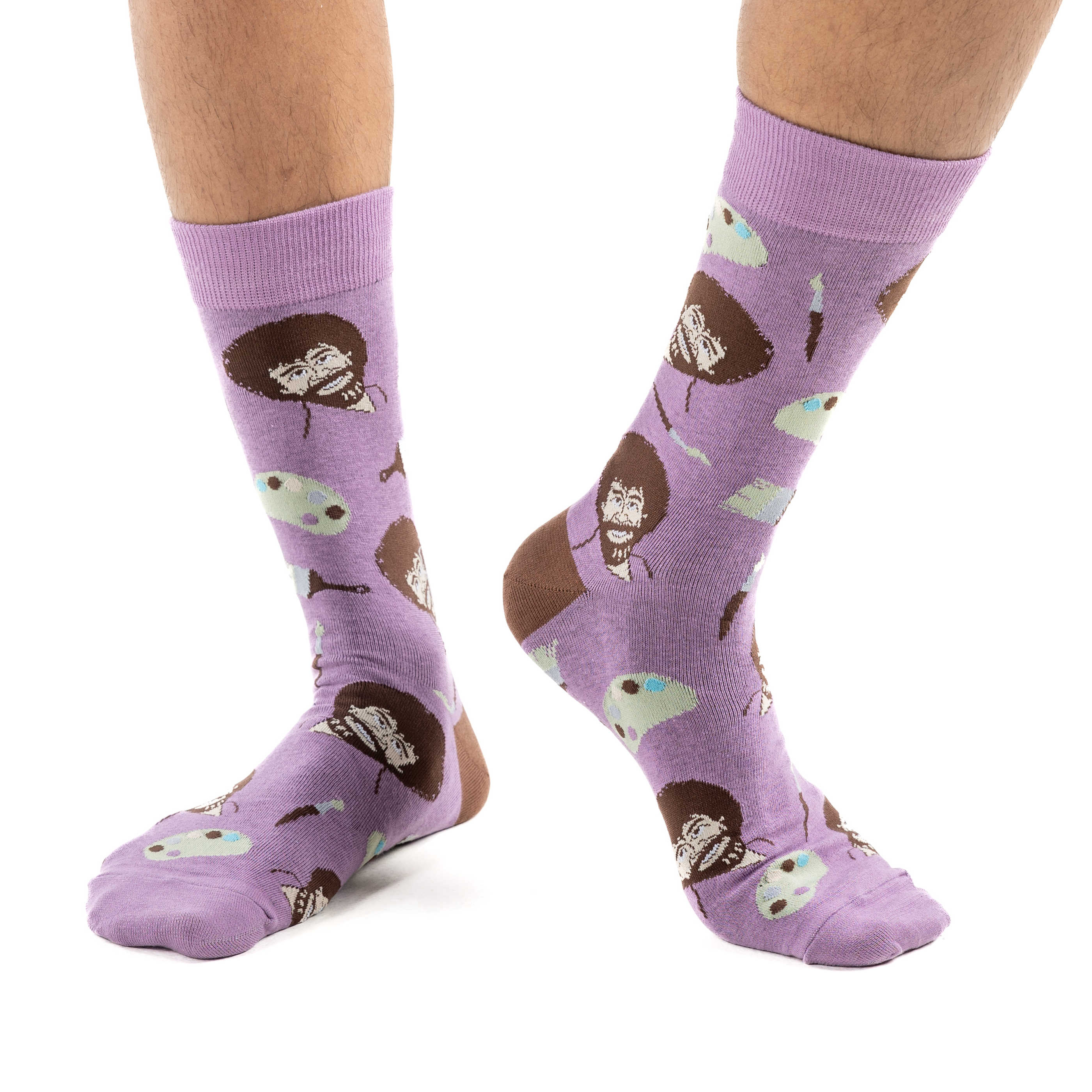 Men's Bob Ross Paint Board Socks