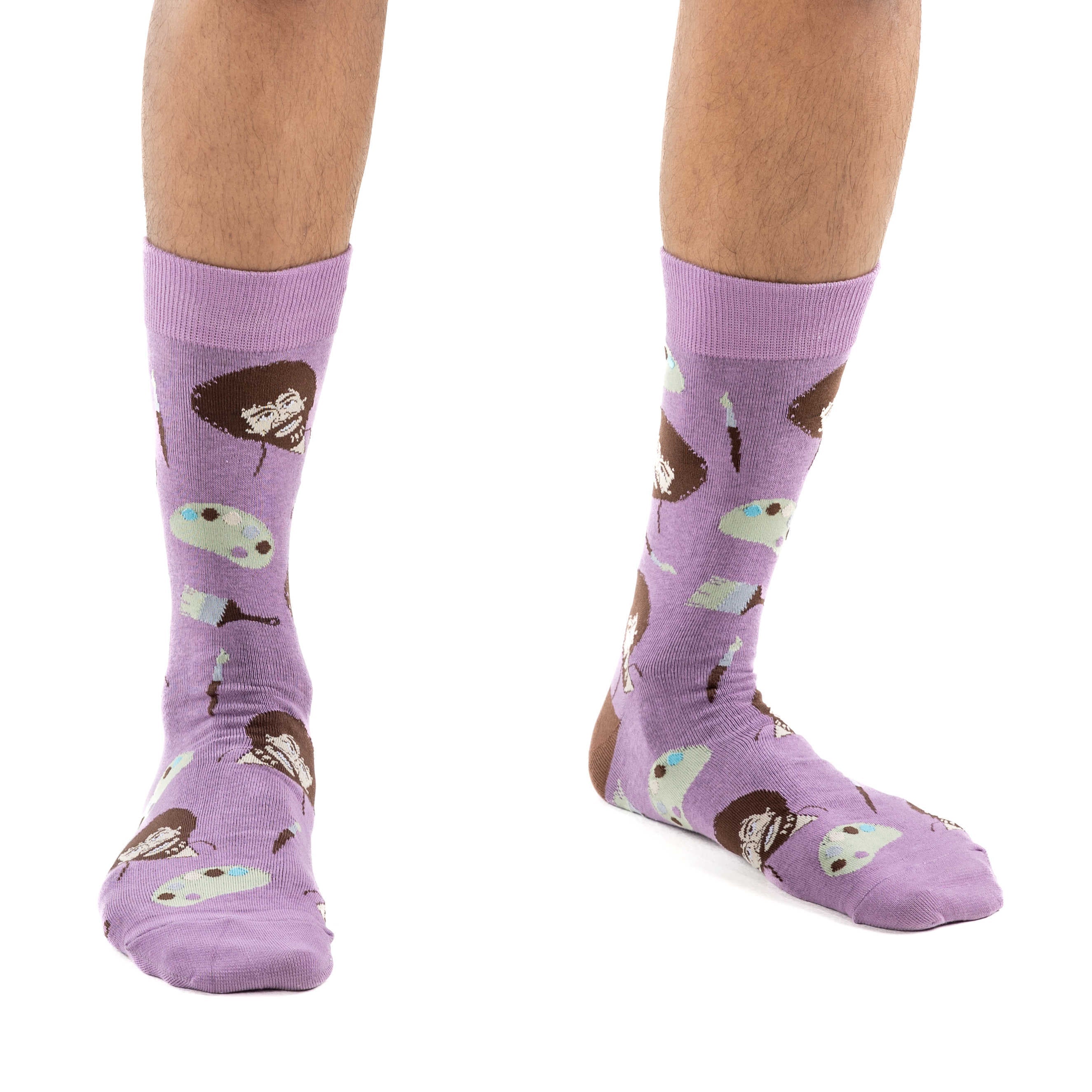 Men's Bob Ross Paint Board Socks