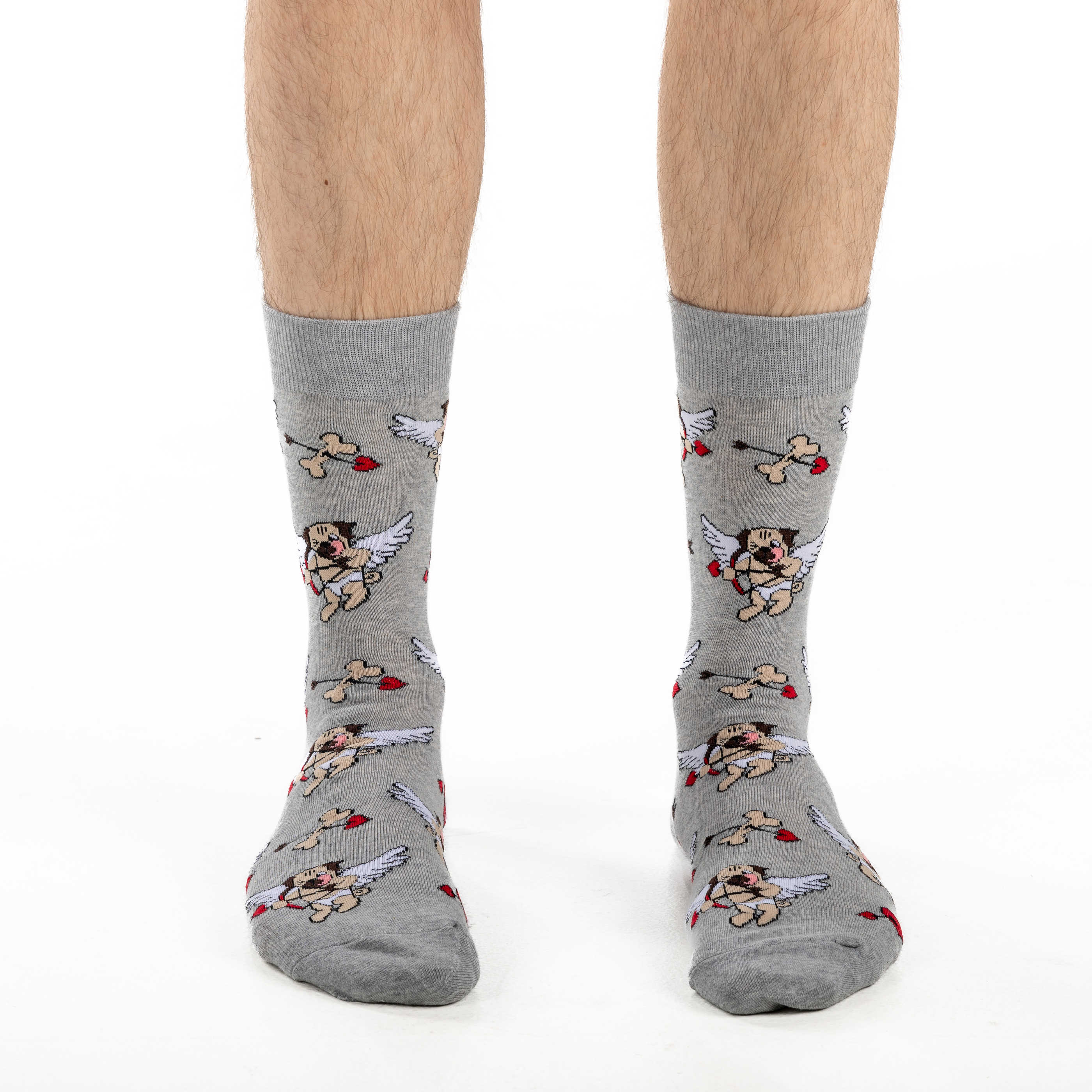 Men's Cupid Pugs Socks