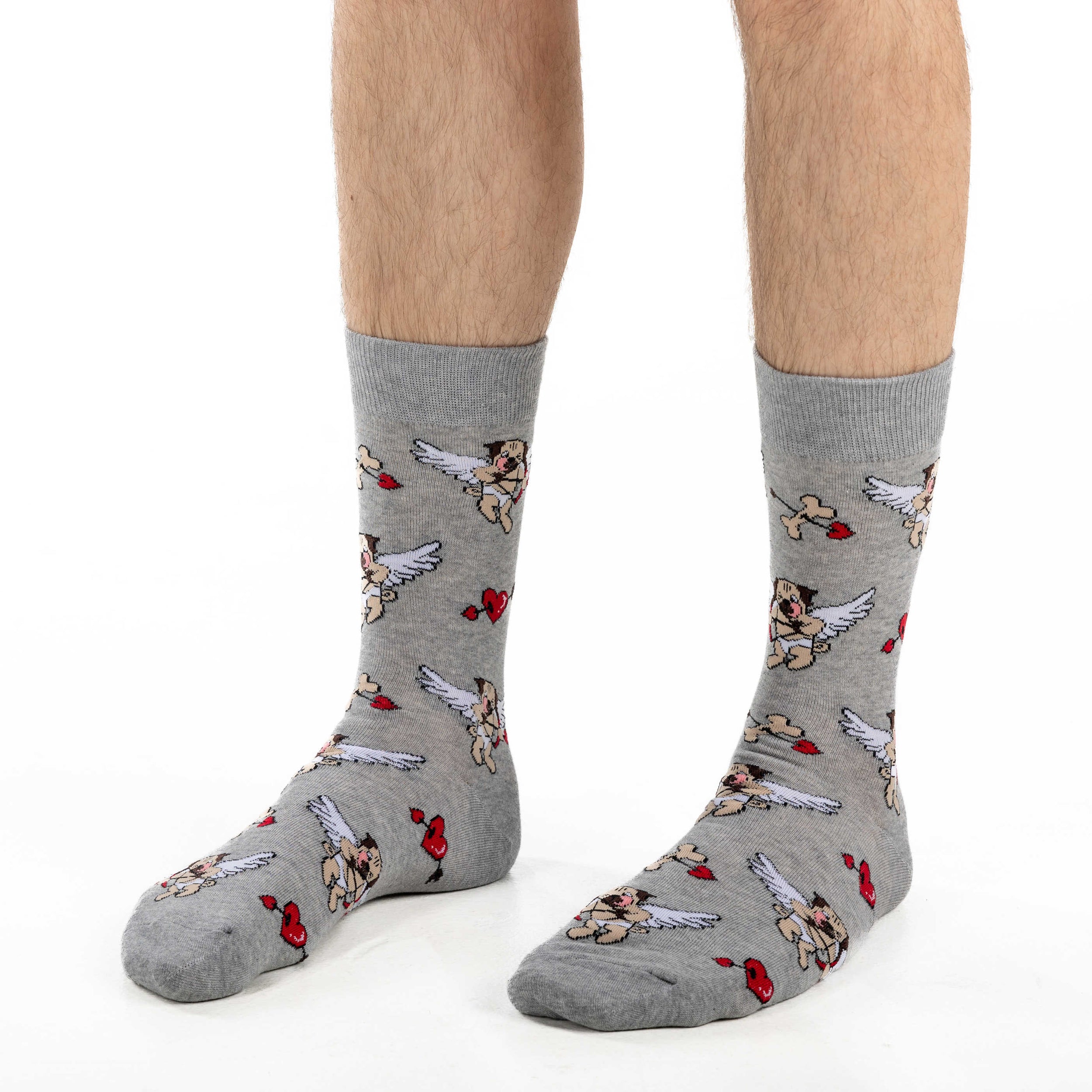 Men's Cupid Pugs Socks