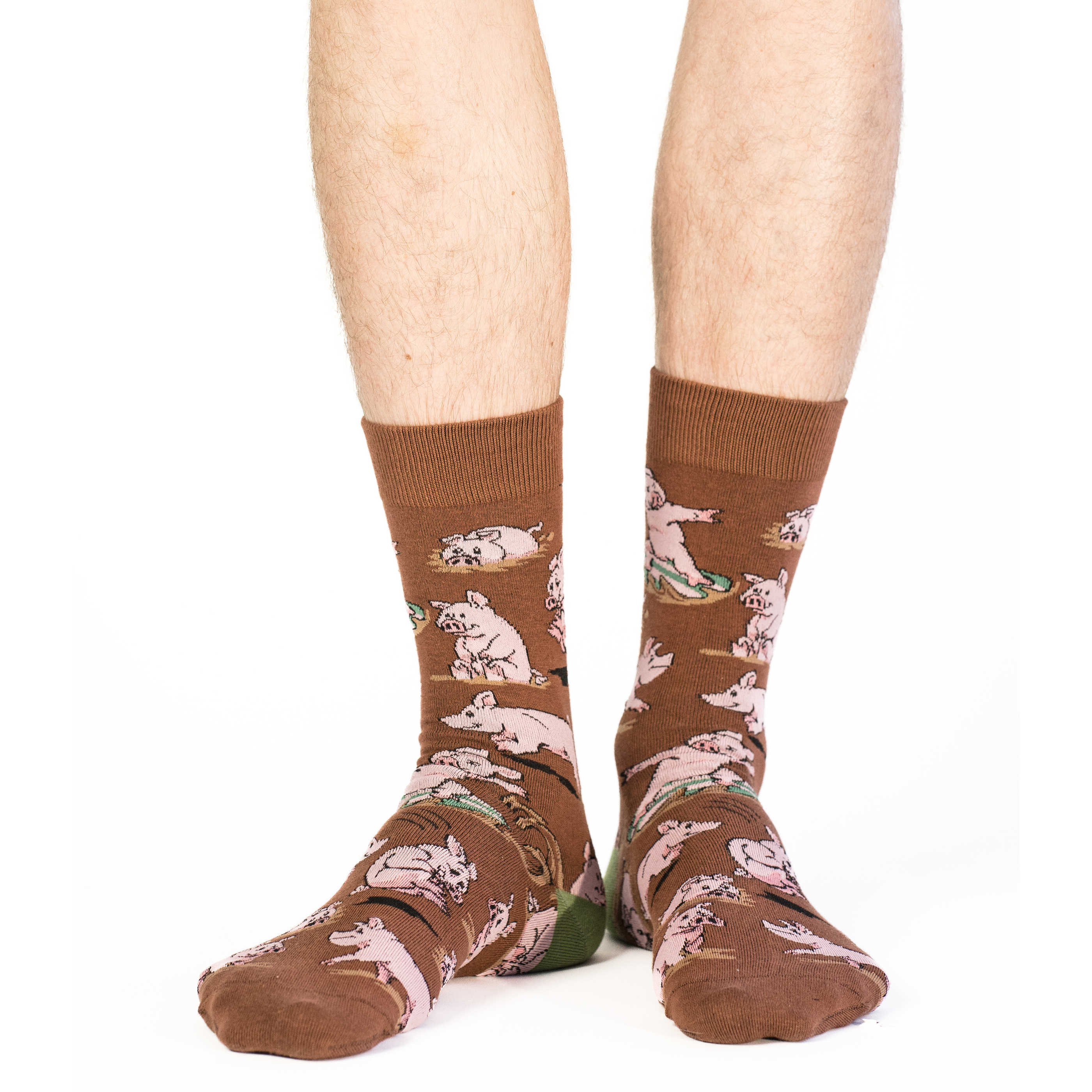 Men's Pigs Playing In Mud Socks