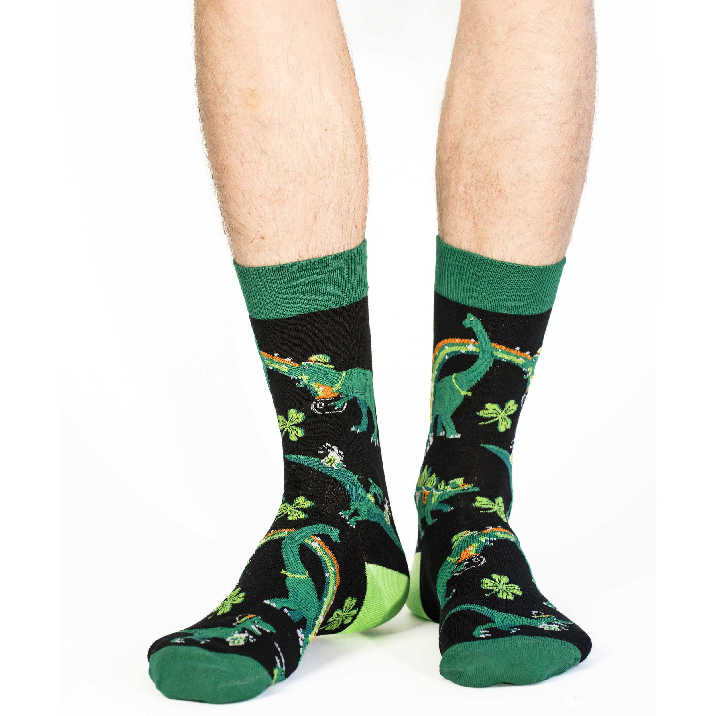 Men's St Patrick's Day Dinosaurs Socks