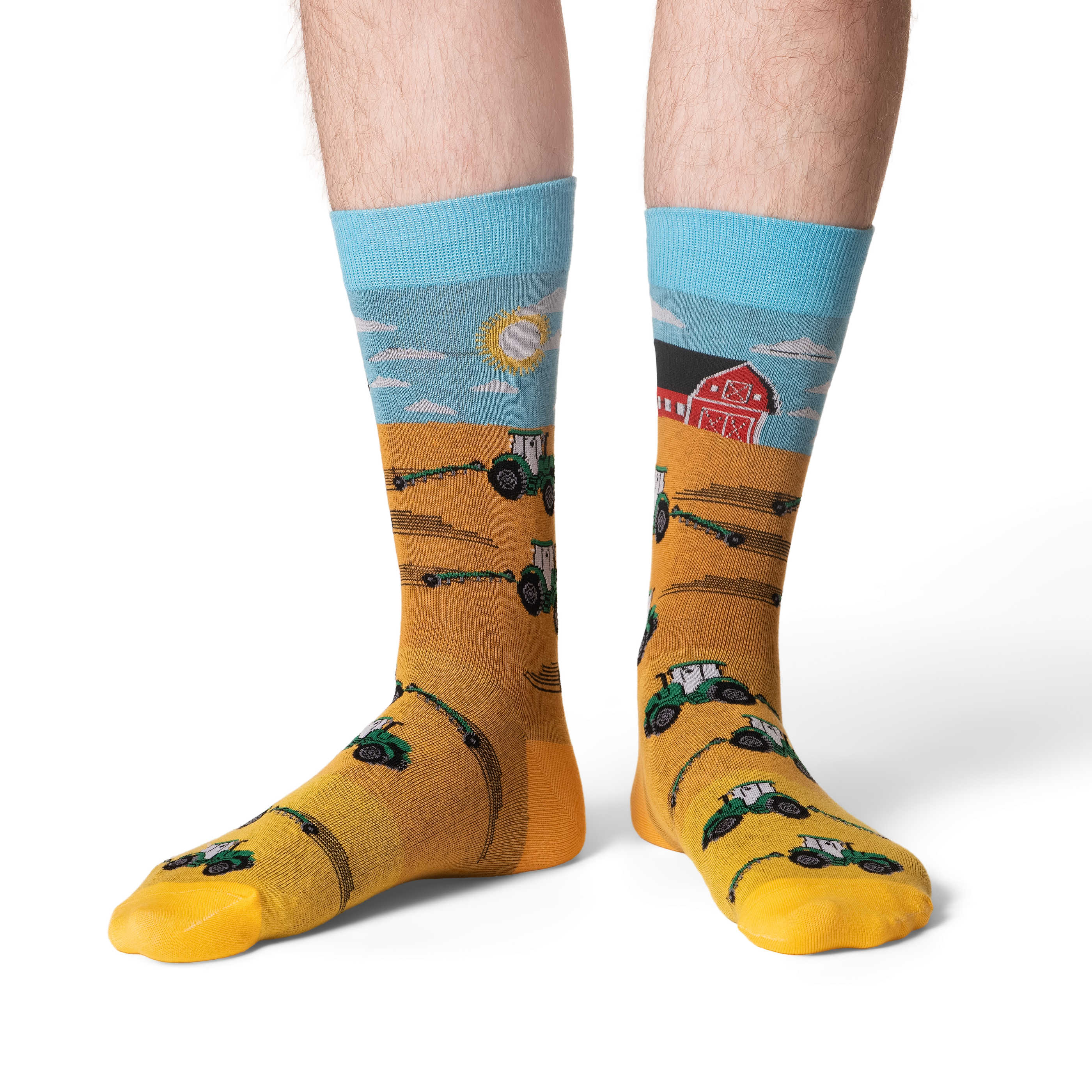 Men's Tractor Plowing Fields Socks