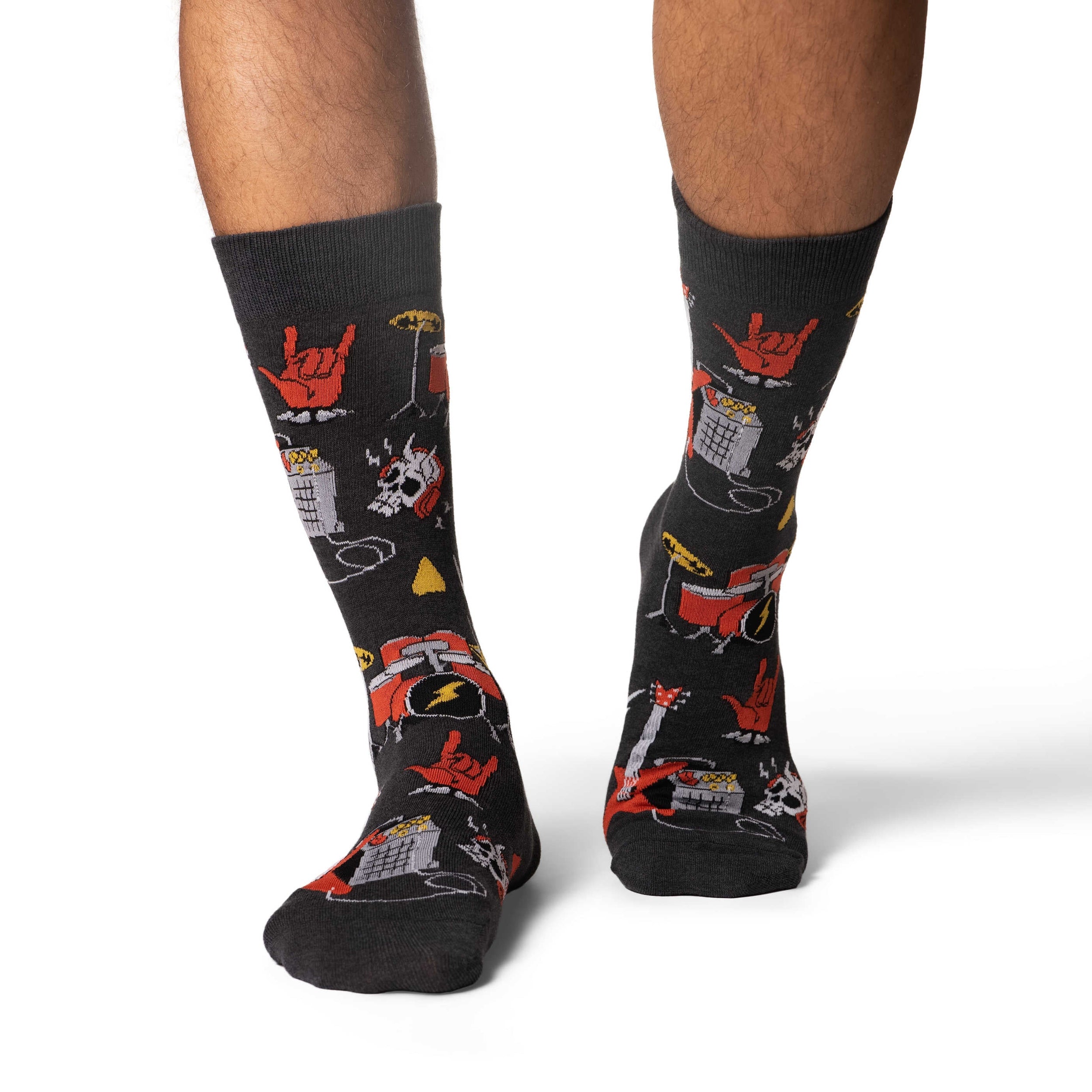 Men's Big & Tall Heavy Metal Drum Set Socks