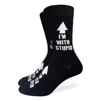 Men's I'm With Stupid Socks