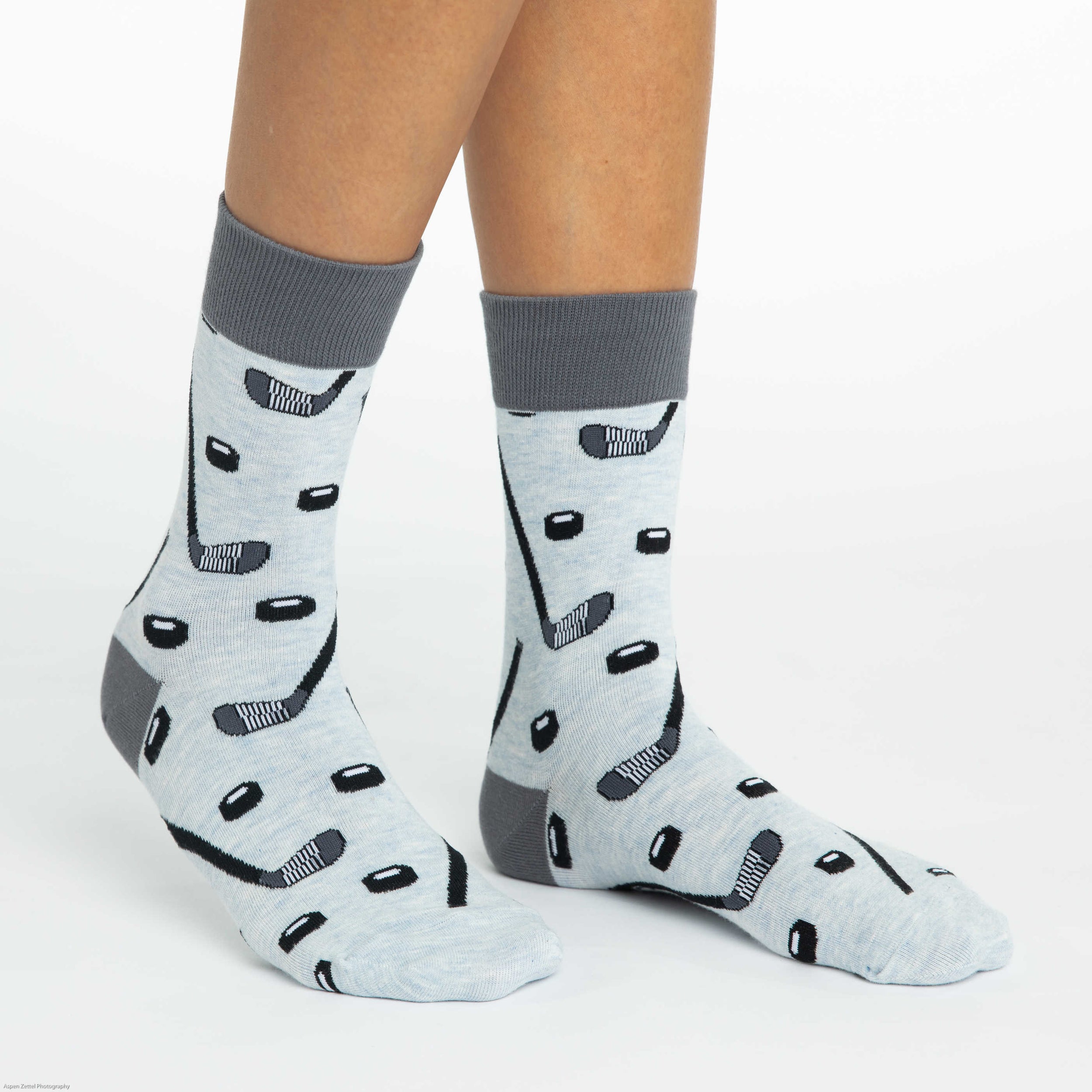Women's Hockey Sticks and Pucks Socks