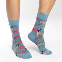 Women's Pugs and Donuts Socks