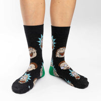 Women's Rick and Morty, Facial Expressions Socks