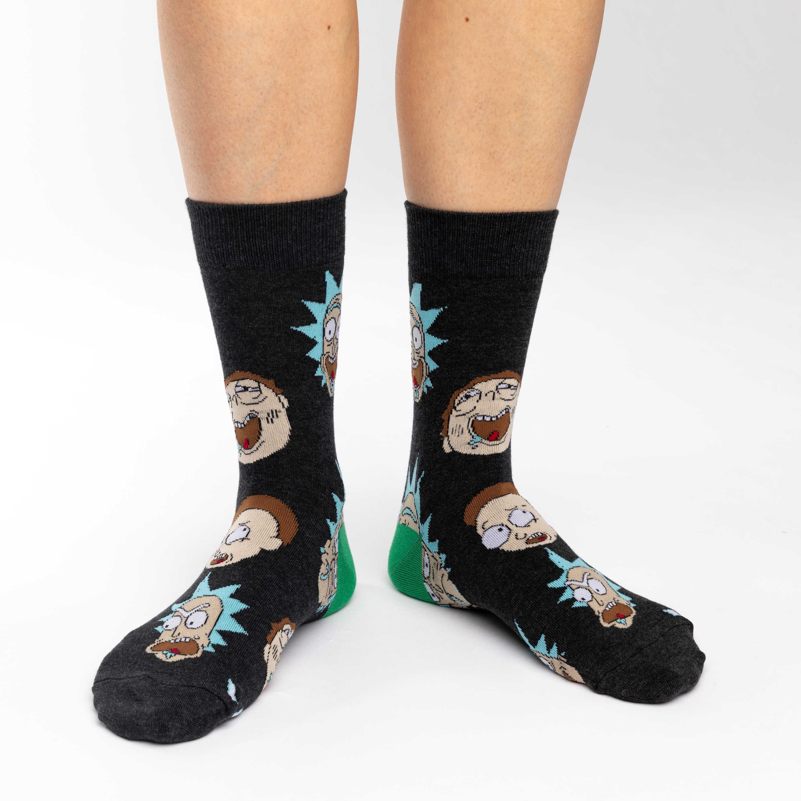 Women's Rick and Morty, Facial Expressions Socks