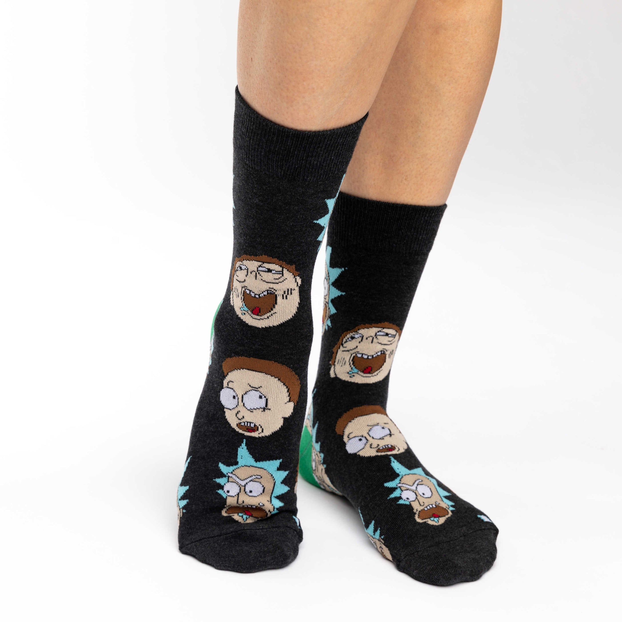 Women's Rick and Morty, Facial Expressions Socks
