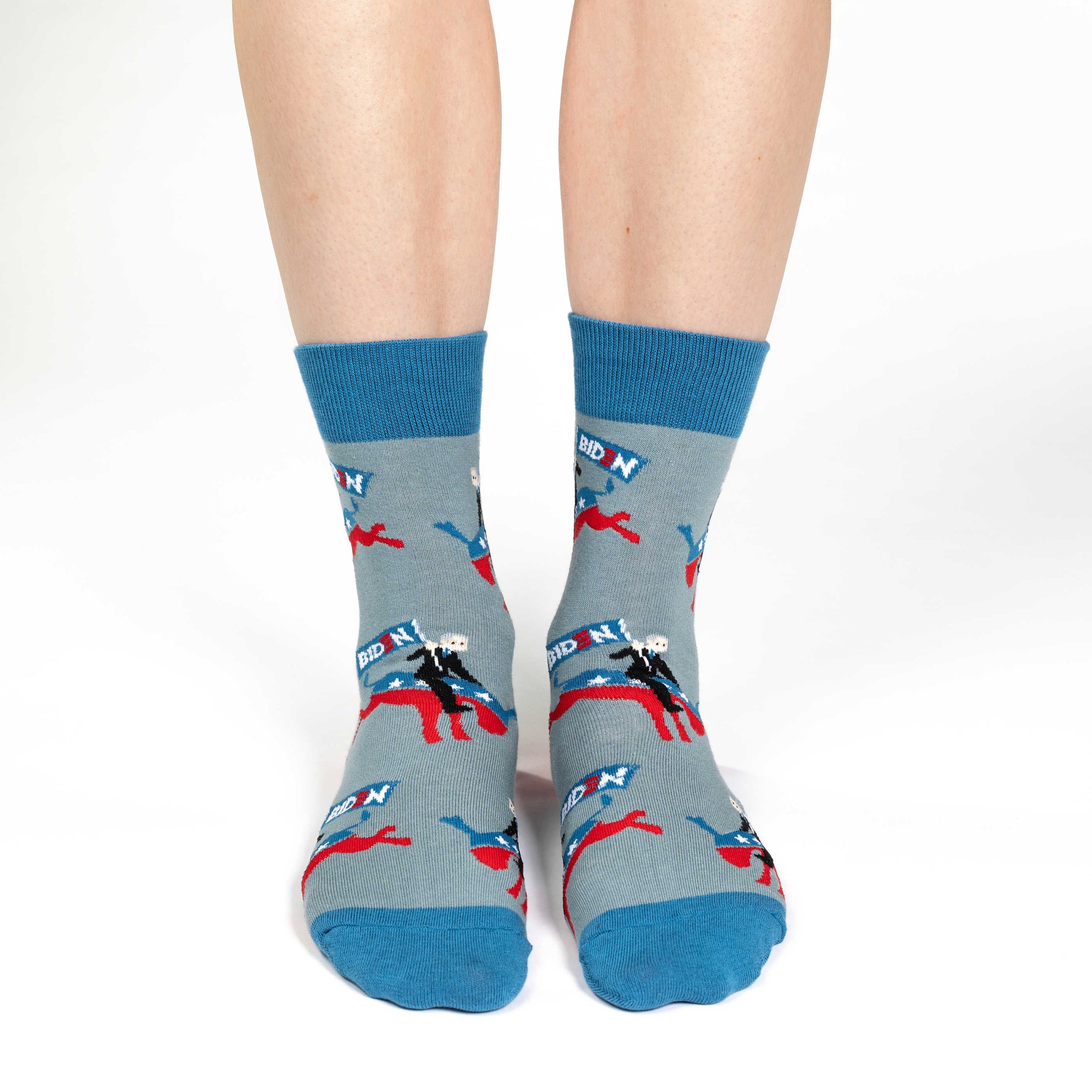 Women's Joe Biden Riding Donkey Socks