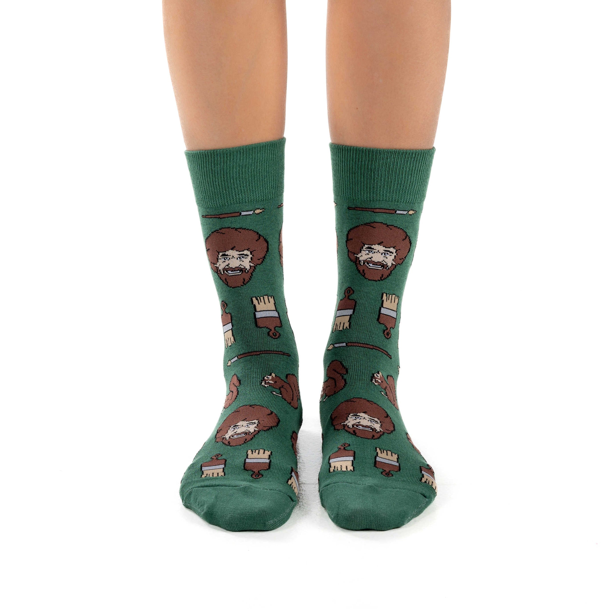 Women's Bob Ross Faces Socks
