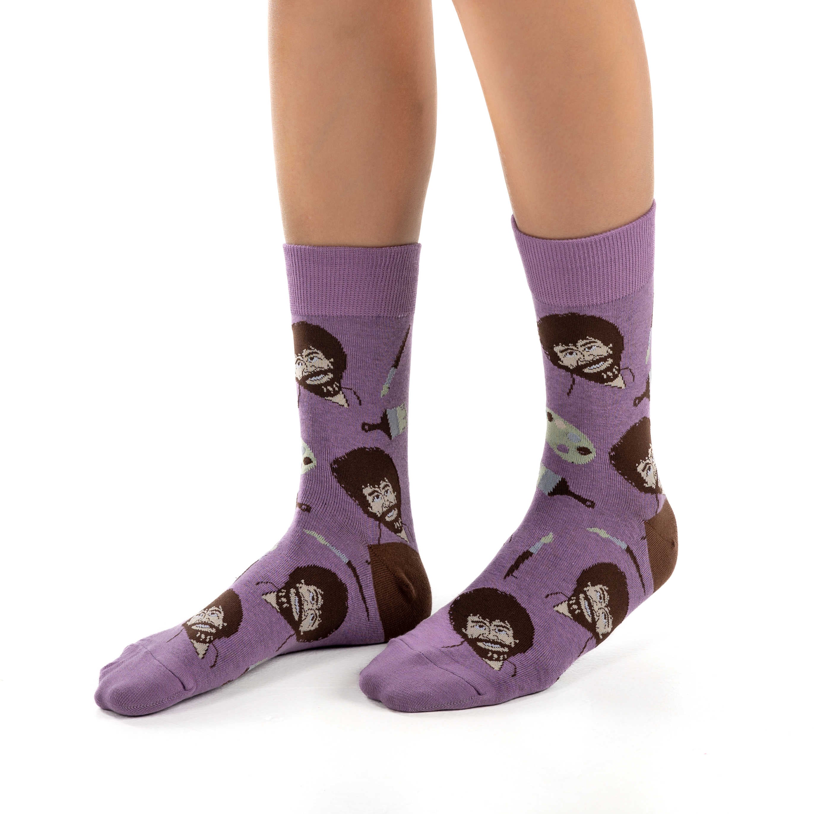 Women's Bob Ross Paint Board Socks