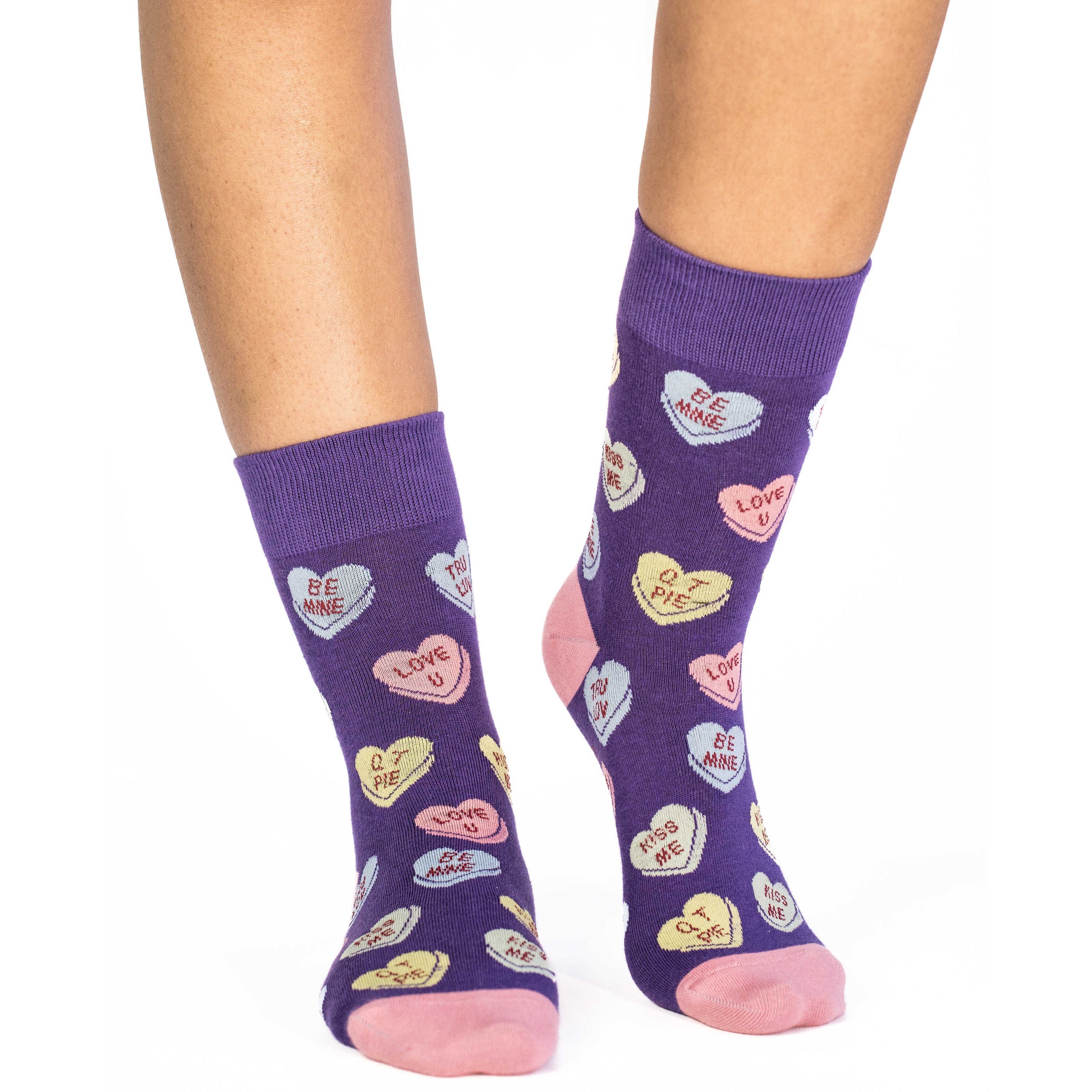Women's Valentines Candy Hearts Socks