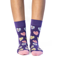 Women's Valentines Candy Hearts Socks