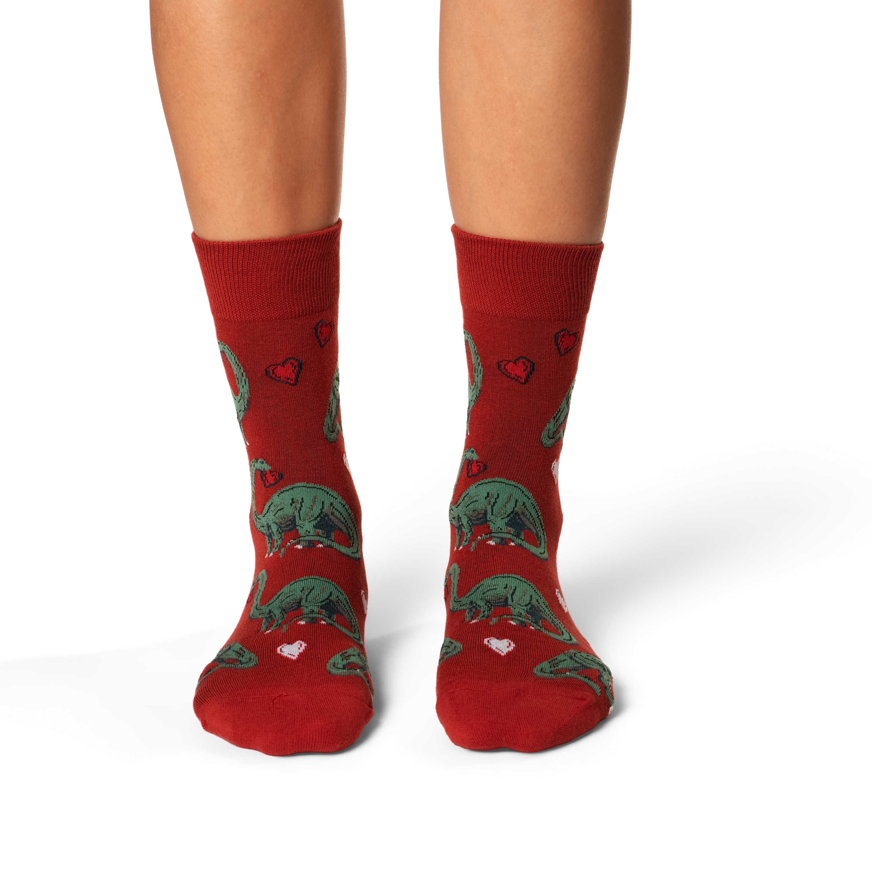 Women's Valentines Day Dinosaurs Socks