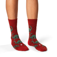 Women's Valentines Day Dinosaurs Socks
