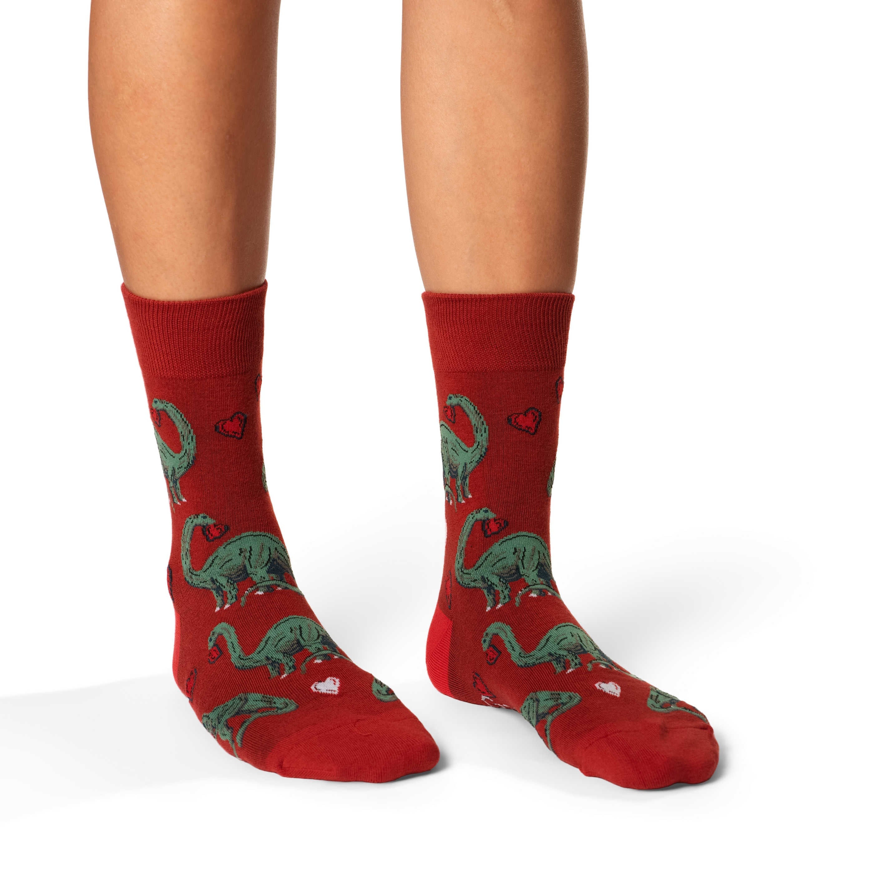 Women's Valentines Day Dinosaurs Socks