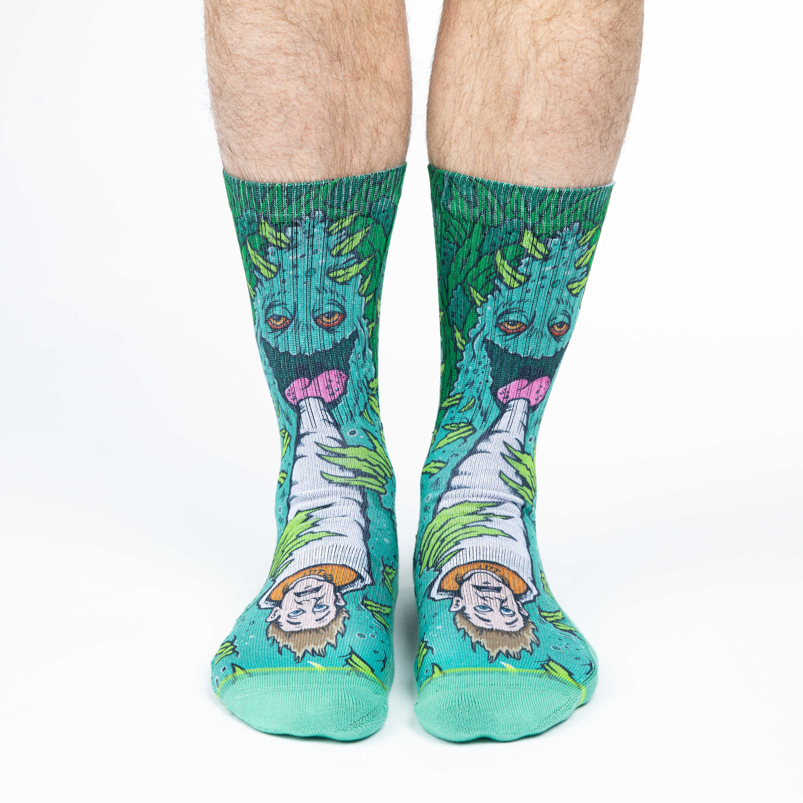 Men's Weed Smoking a Human Socks
