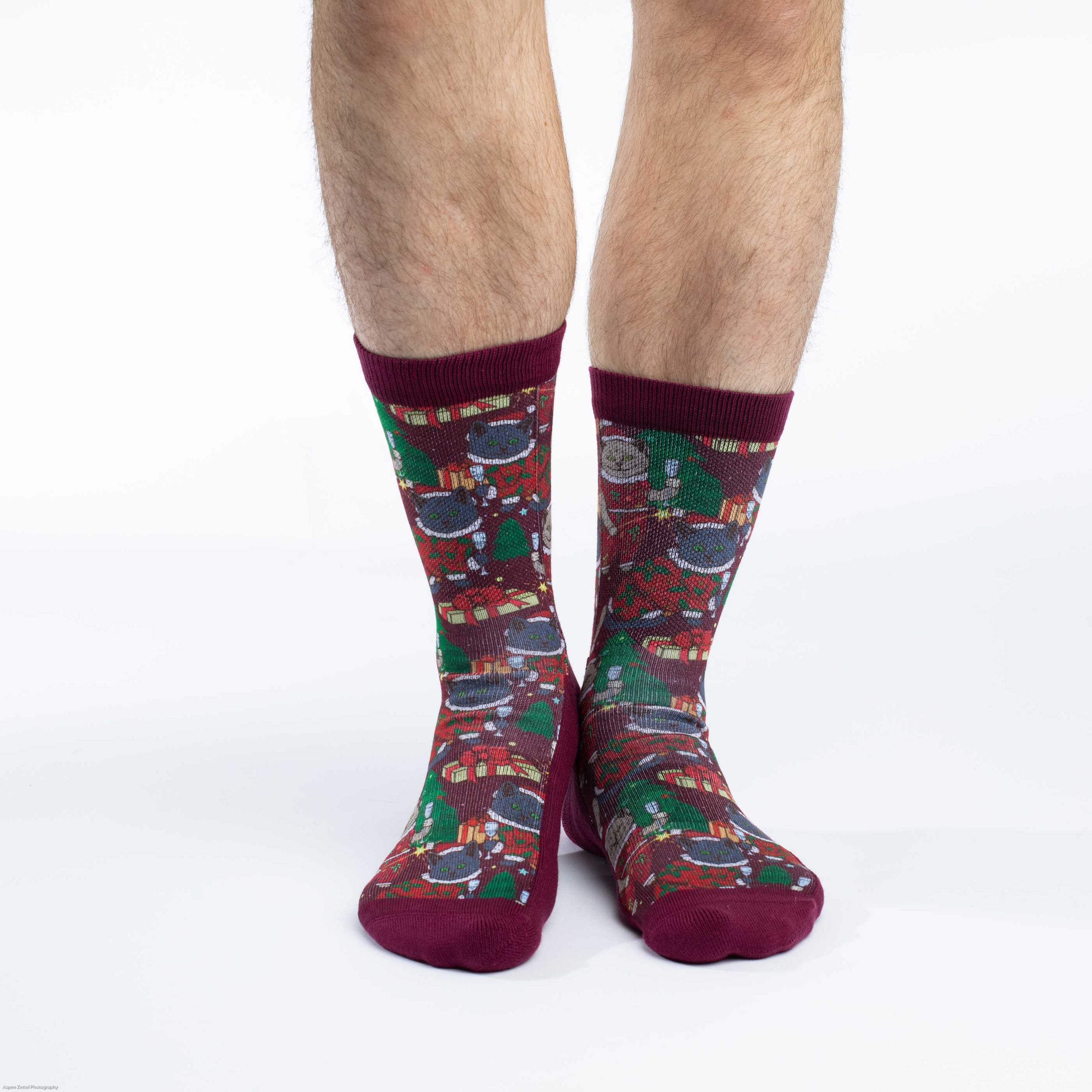 Men's Christmas Cats Socks