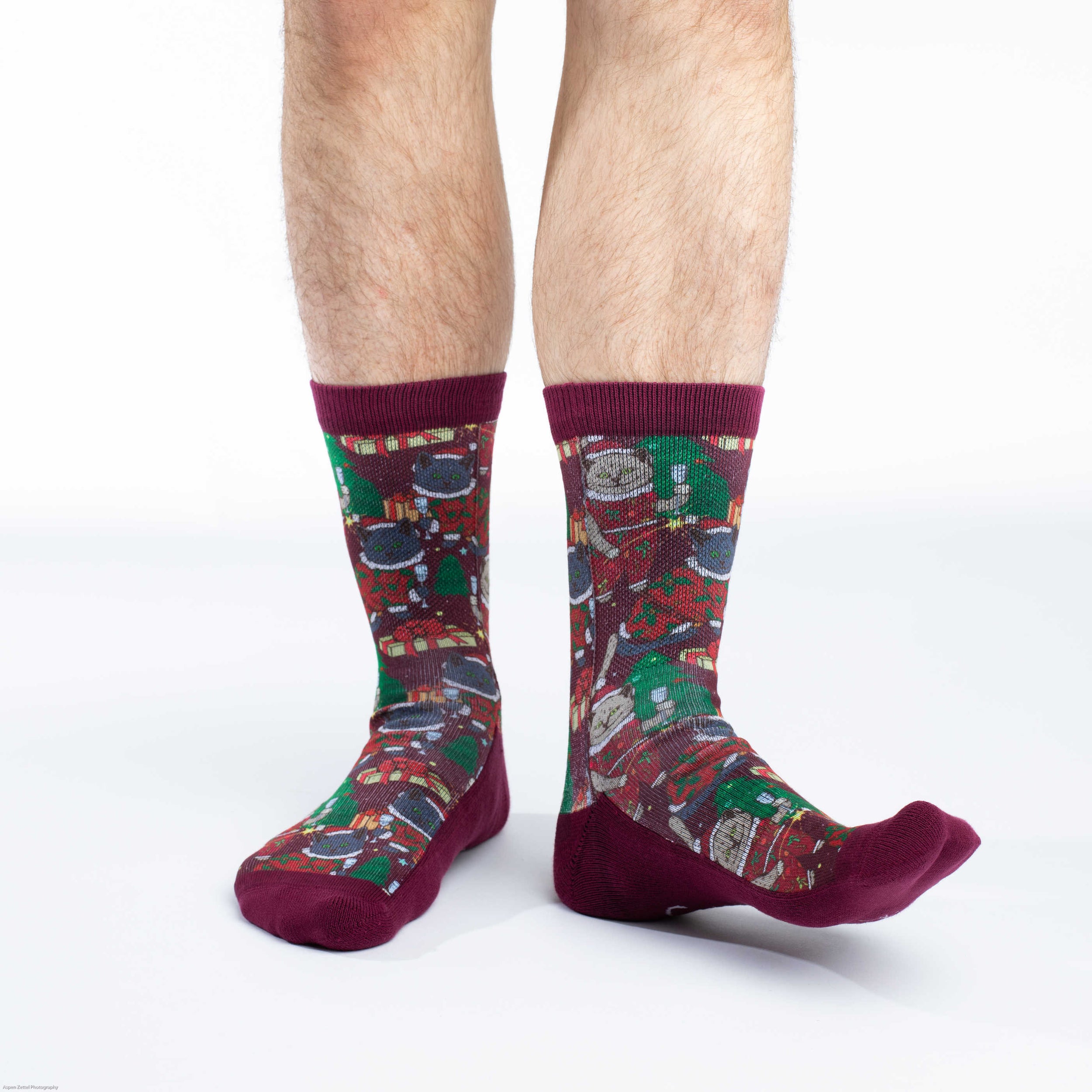 Men's Christmas Cats Socks