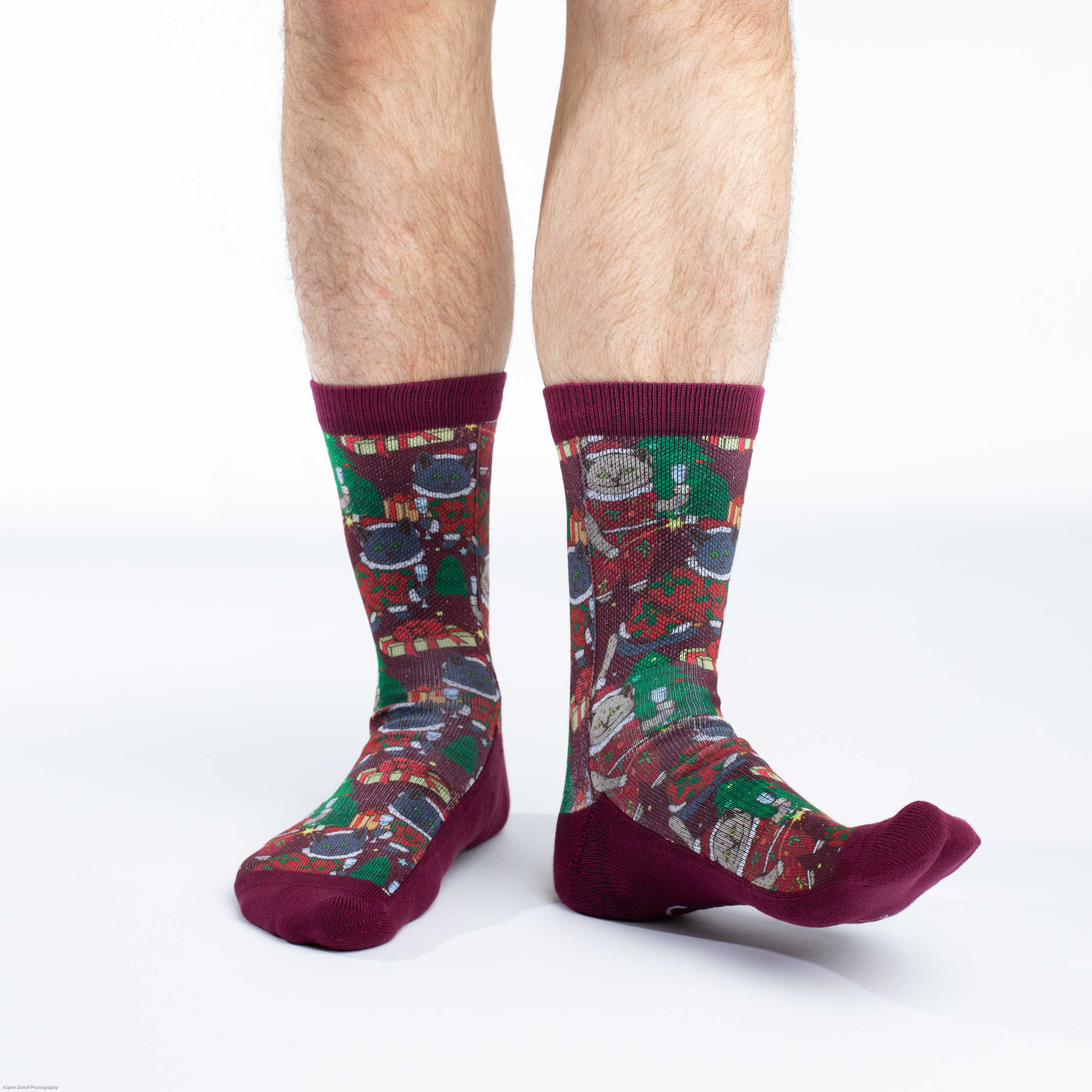 Men's Christmas Cats Socks