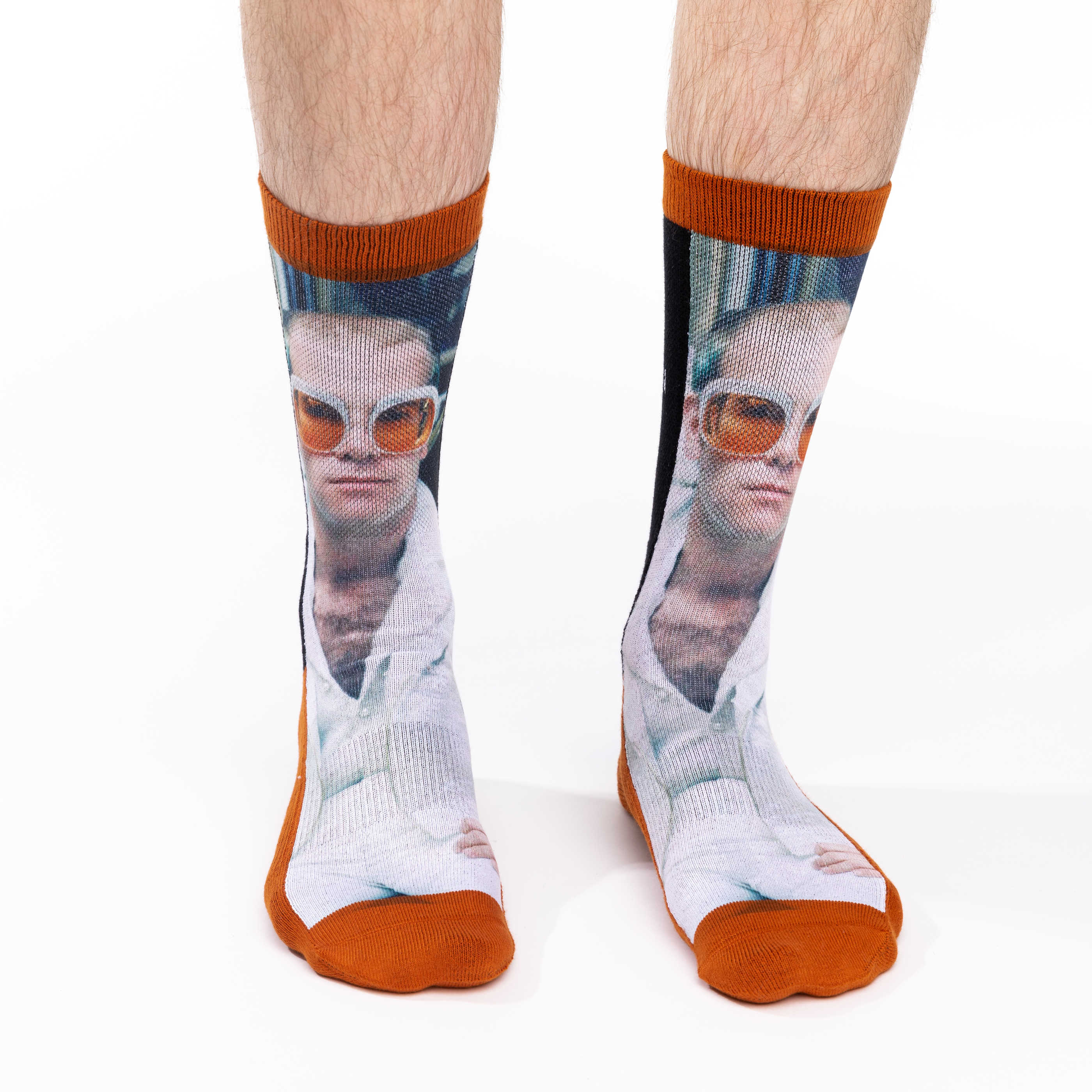 Men's Elton John in White Jacket Socks