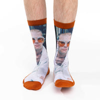 Men's Elton John in White Jacket Socks