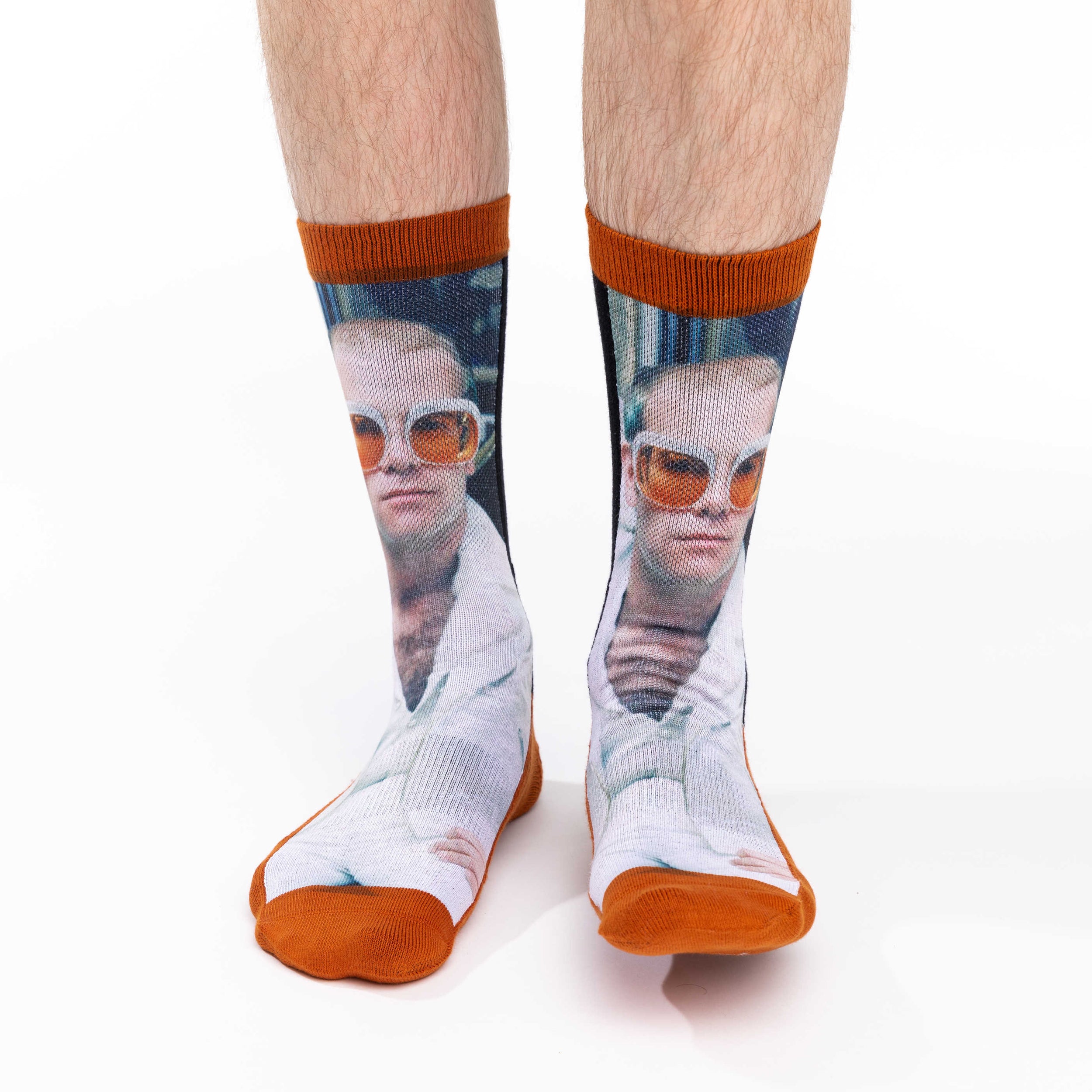 Men's Elton John in White Jacket Socks