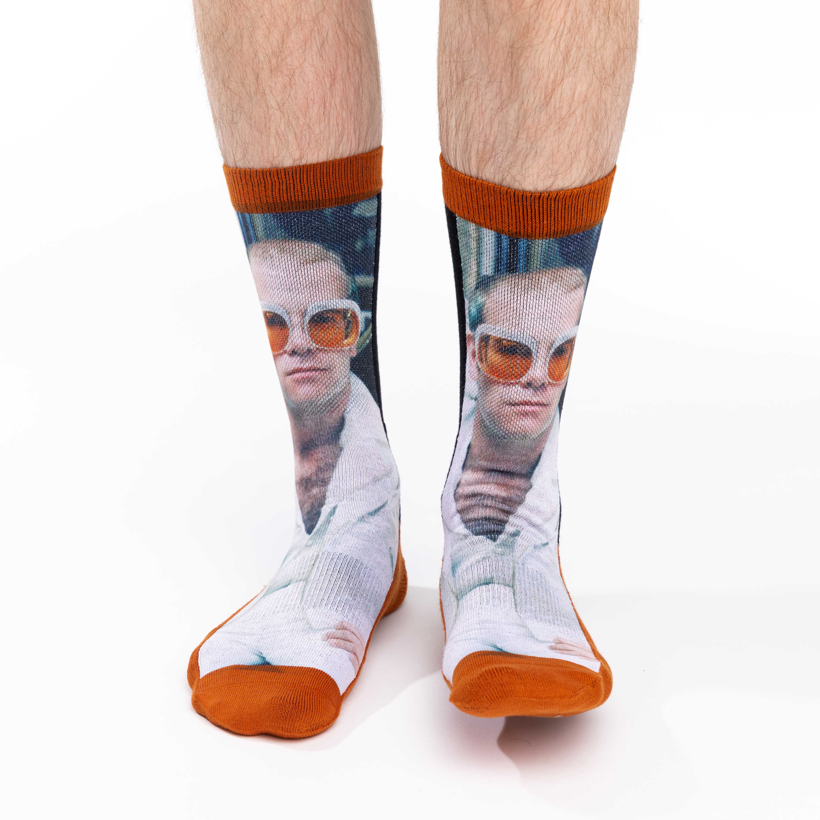 Men's Elton John in White Jacket Socks