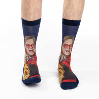 Men's Elton John on Chair Socks