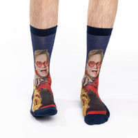Men's Elton John on Chair Socks