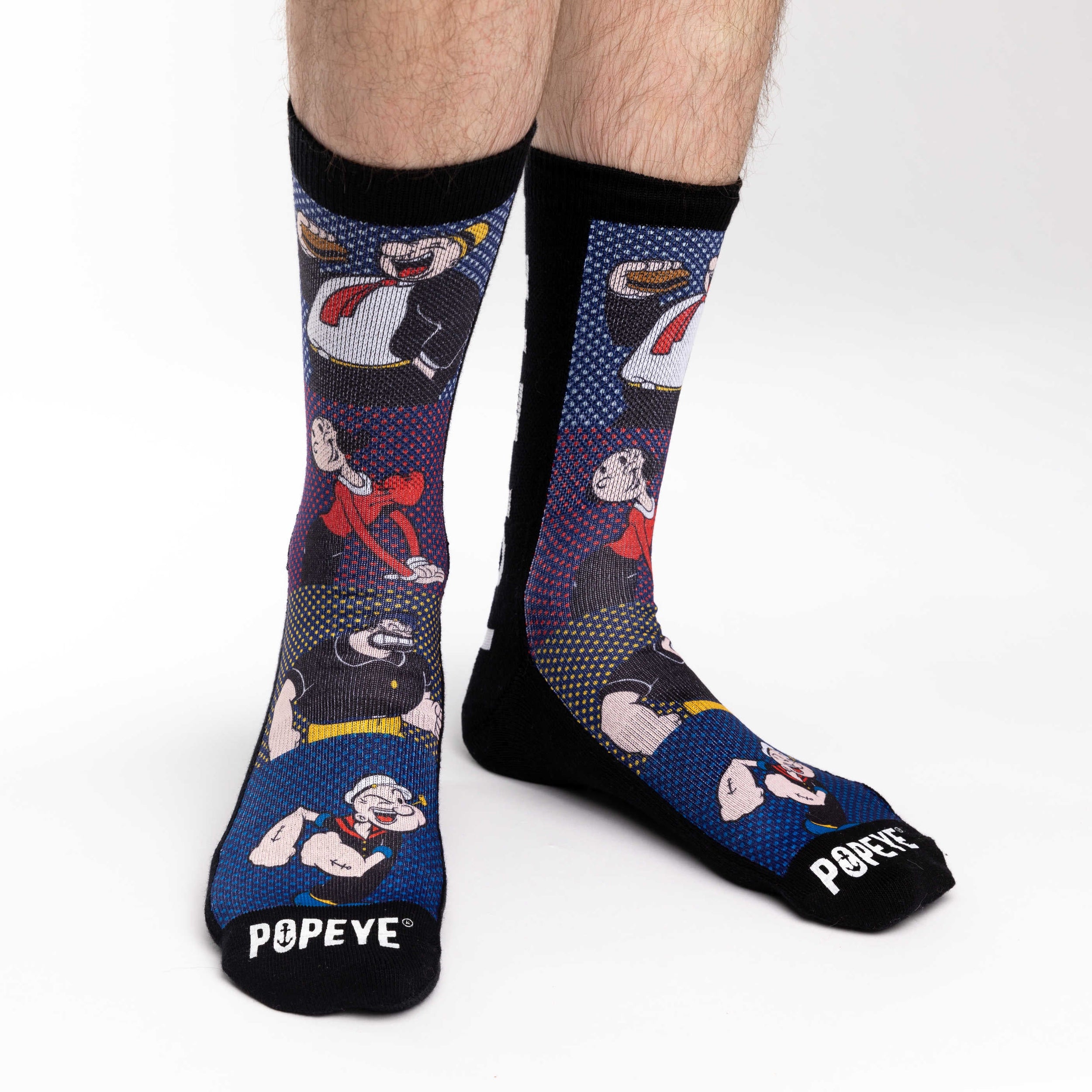 Men's Popeye Comic Books Characters Socks