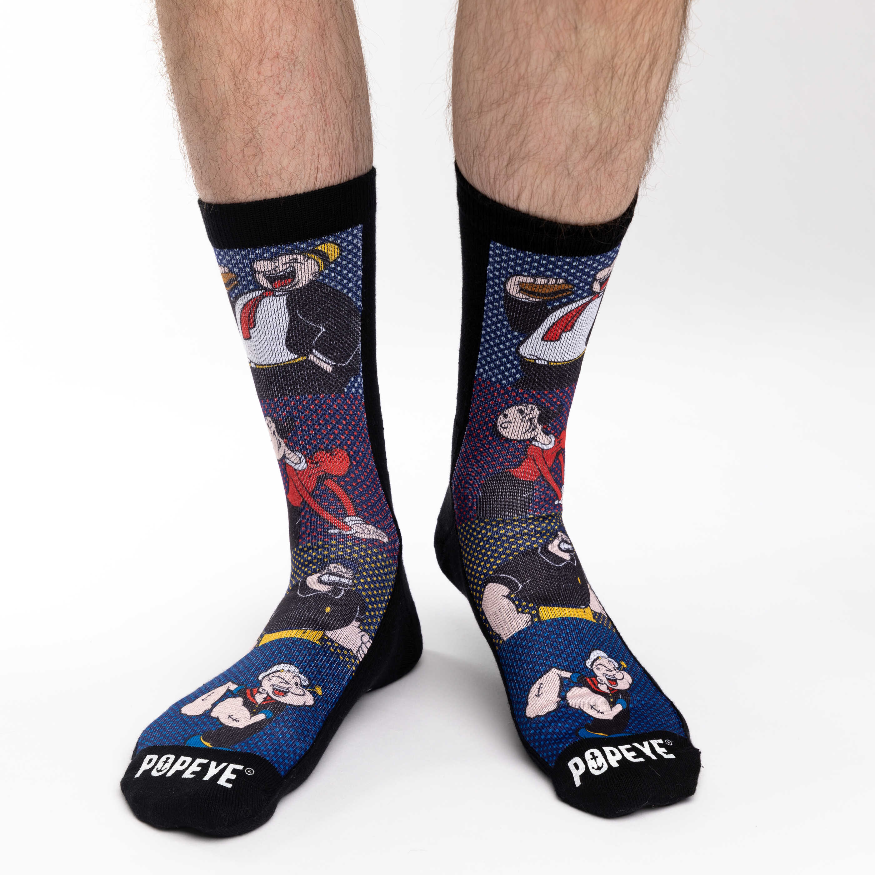 Men's Popeye Comic Books Characters Socks