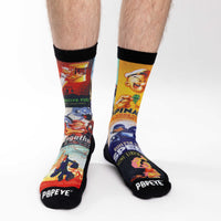 Men's Popeye Posters Socks