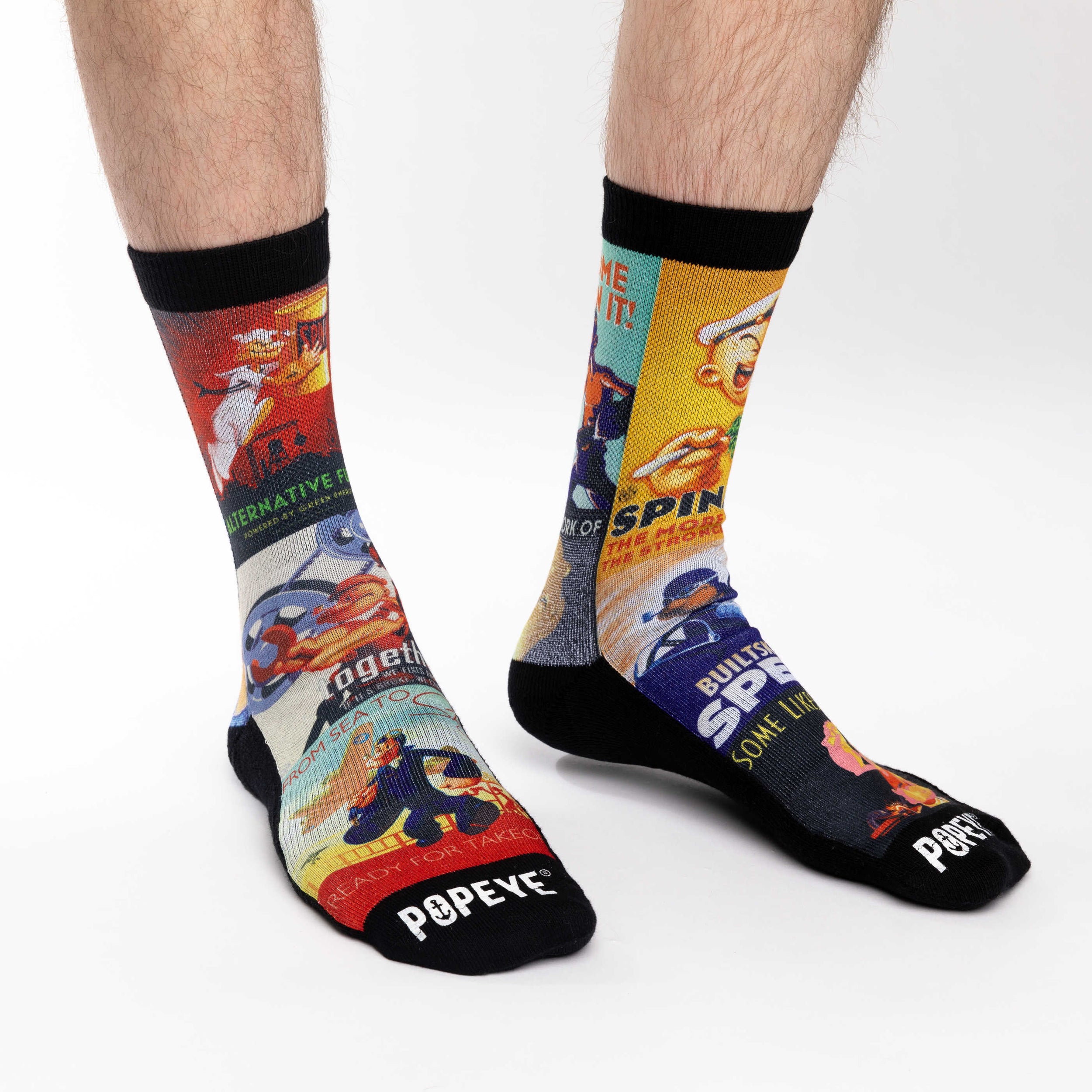 Men's Popeye Posters Socks