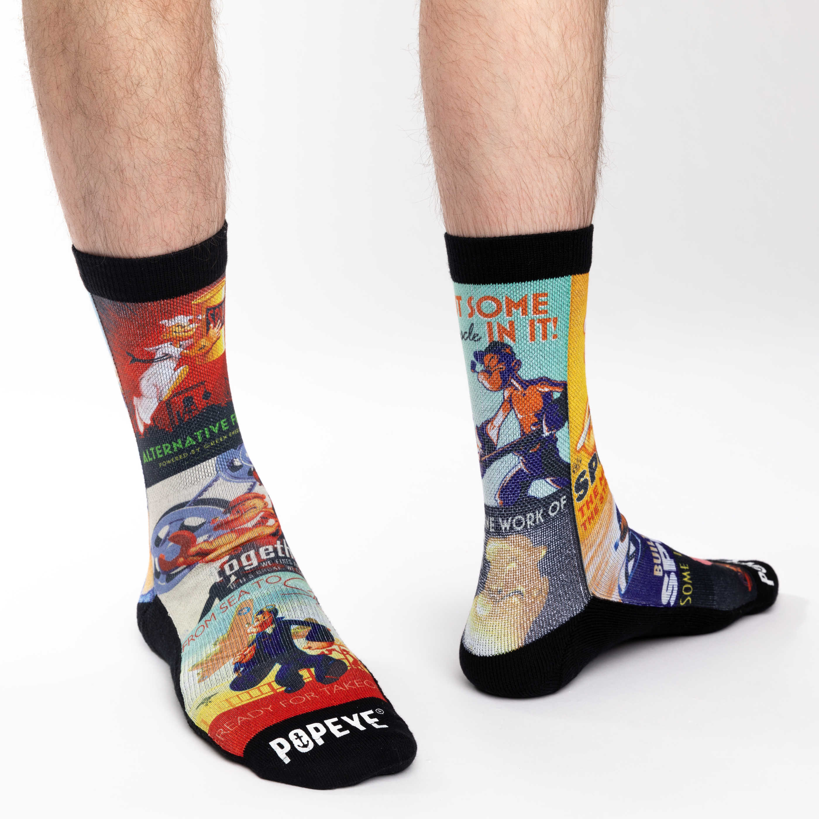 Men's Popeye Posters Socks