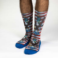 Men's Majestic America Bald Eagle Socks