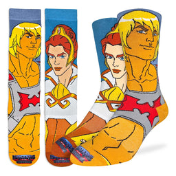 Men's Masters of the Universe, He-Man and Teela Socks