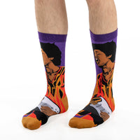 Men's Jimi Hendrix Rocking Out Socks