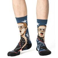 Men's Elton John Playing Piano Socks