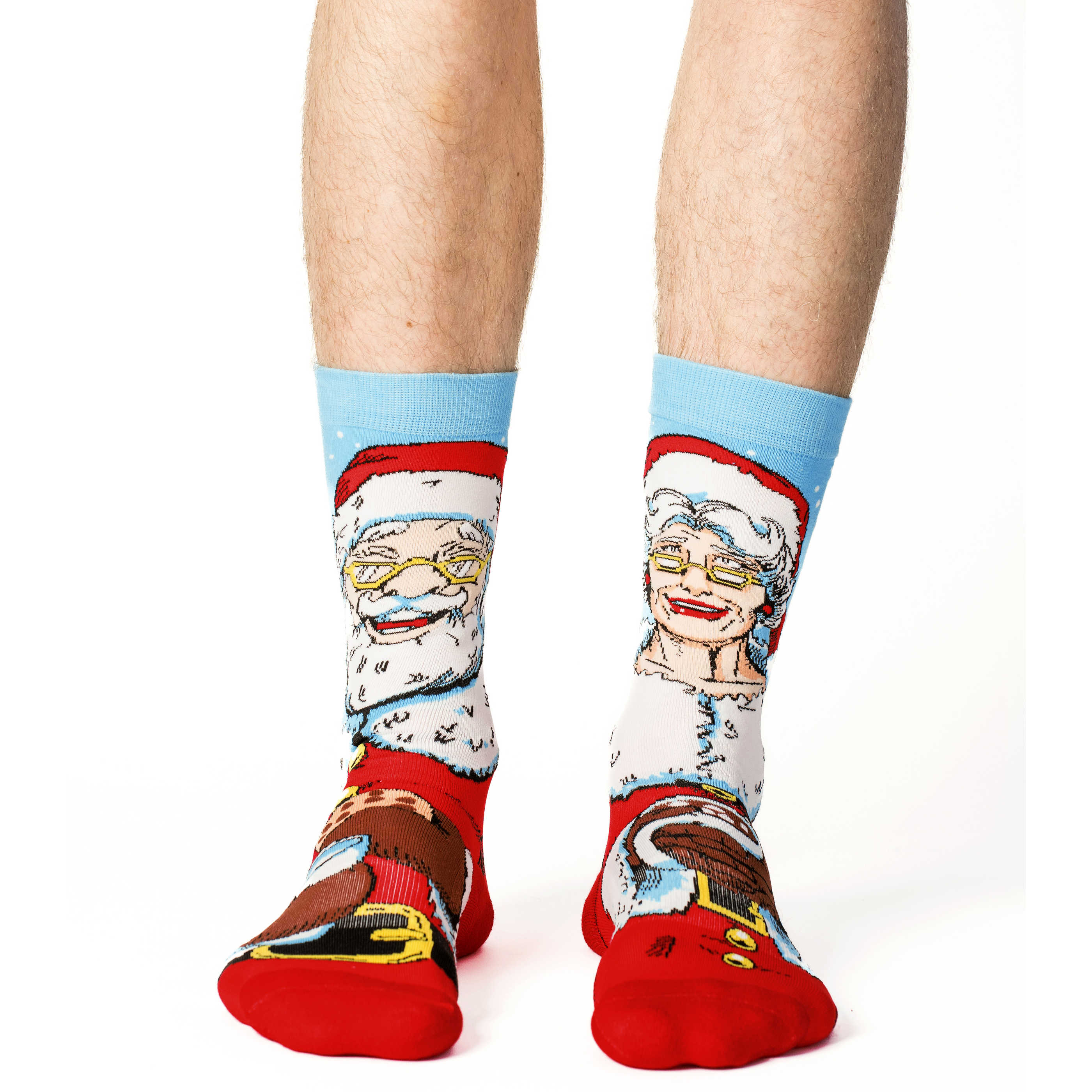 Men's Santa and Mrs. Claus Socks
