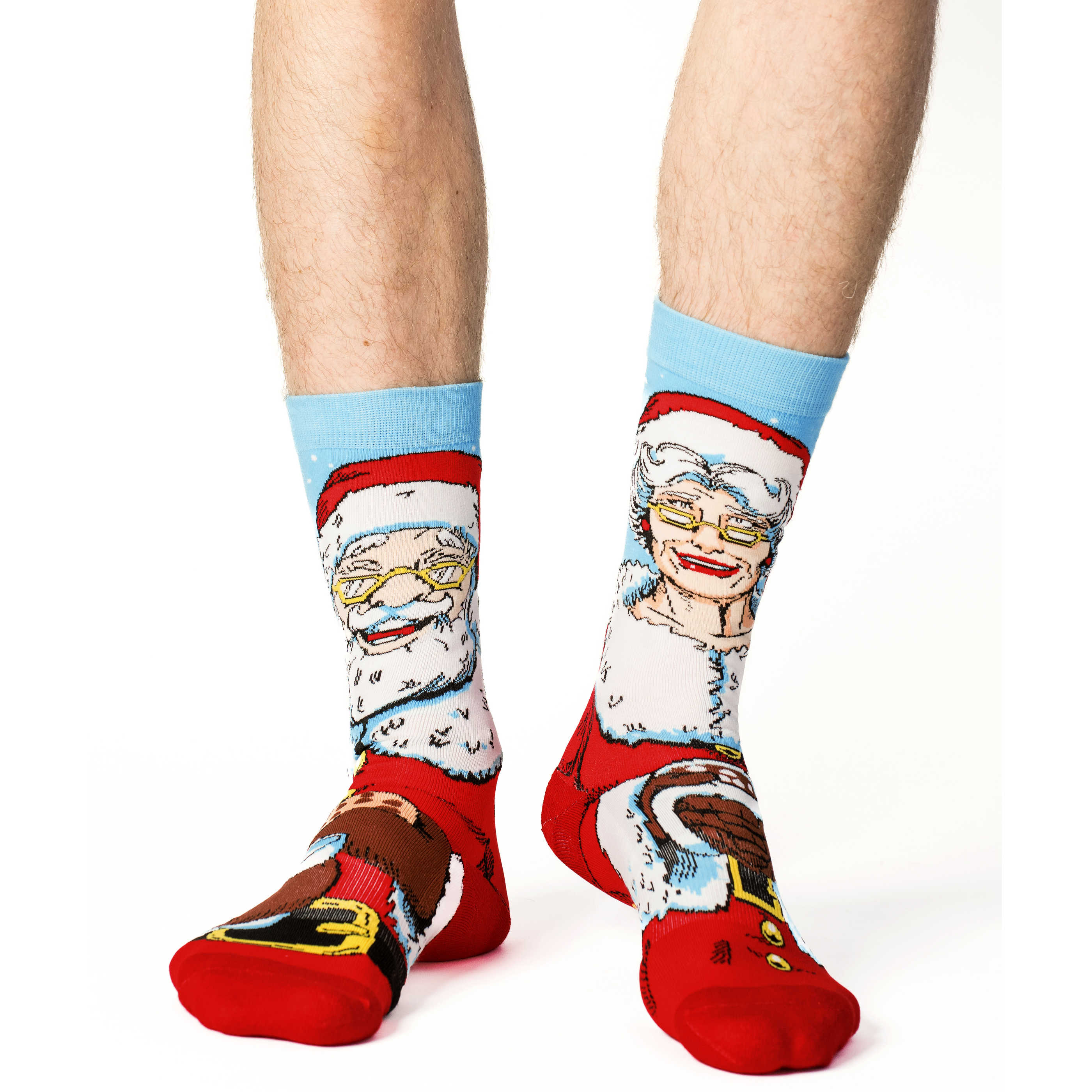 Men's Santa and Mrs. Claus Socks