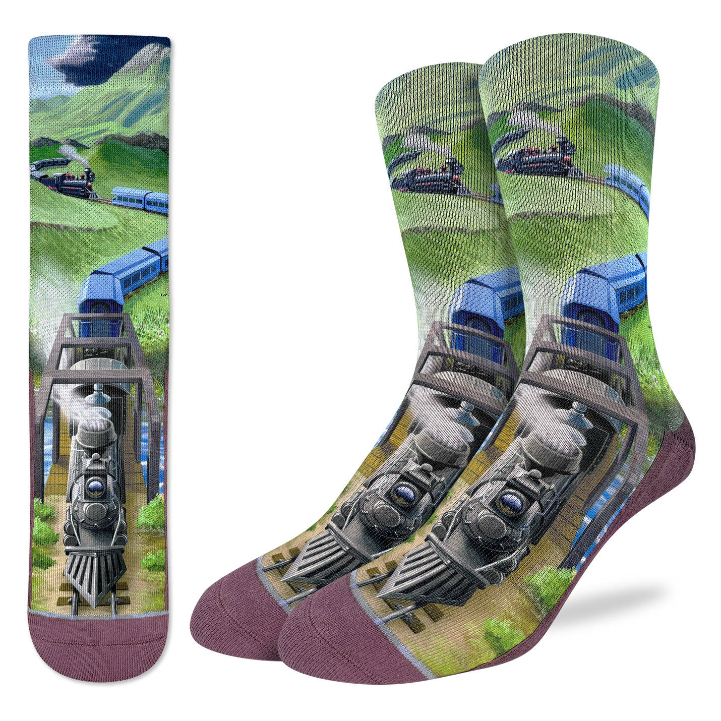 Men's Steam Train Locomotive Socks