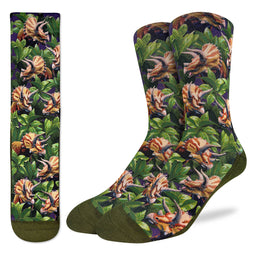 Men's Triceratops in the Tropics Socks