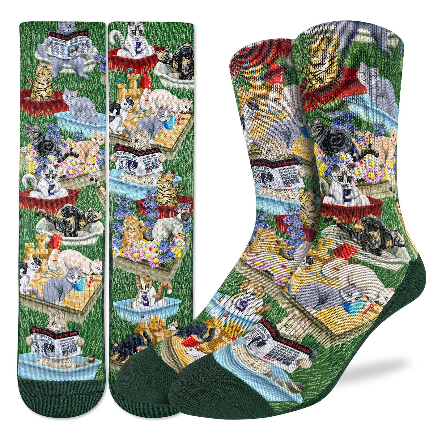 Men's Cats Pooping Socks