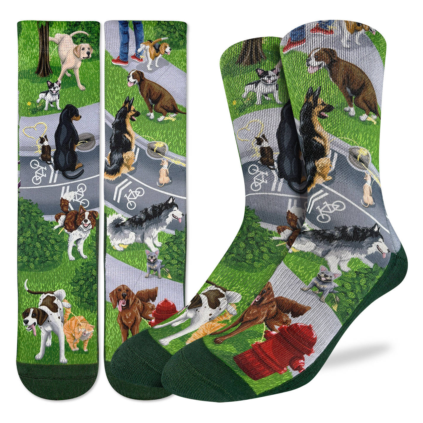 Men's Dogs Peeing Socks