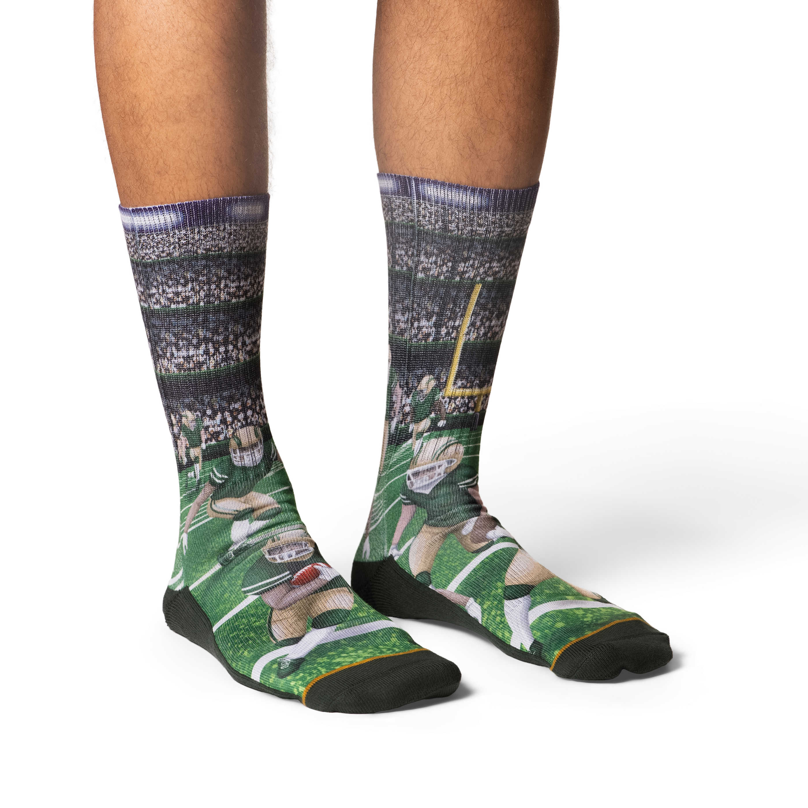 Men's Football, Green Socks