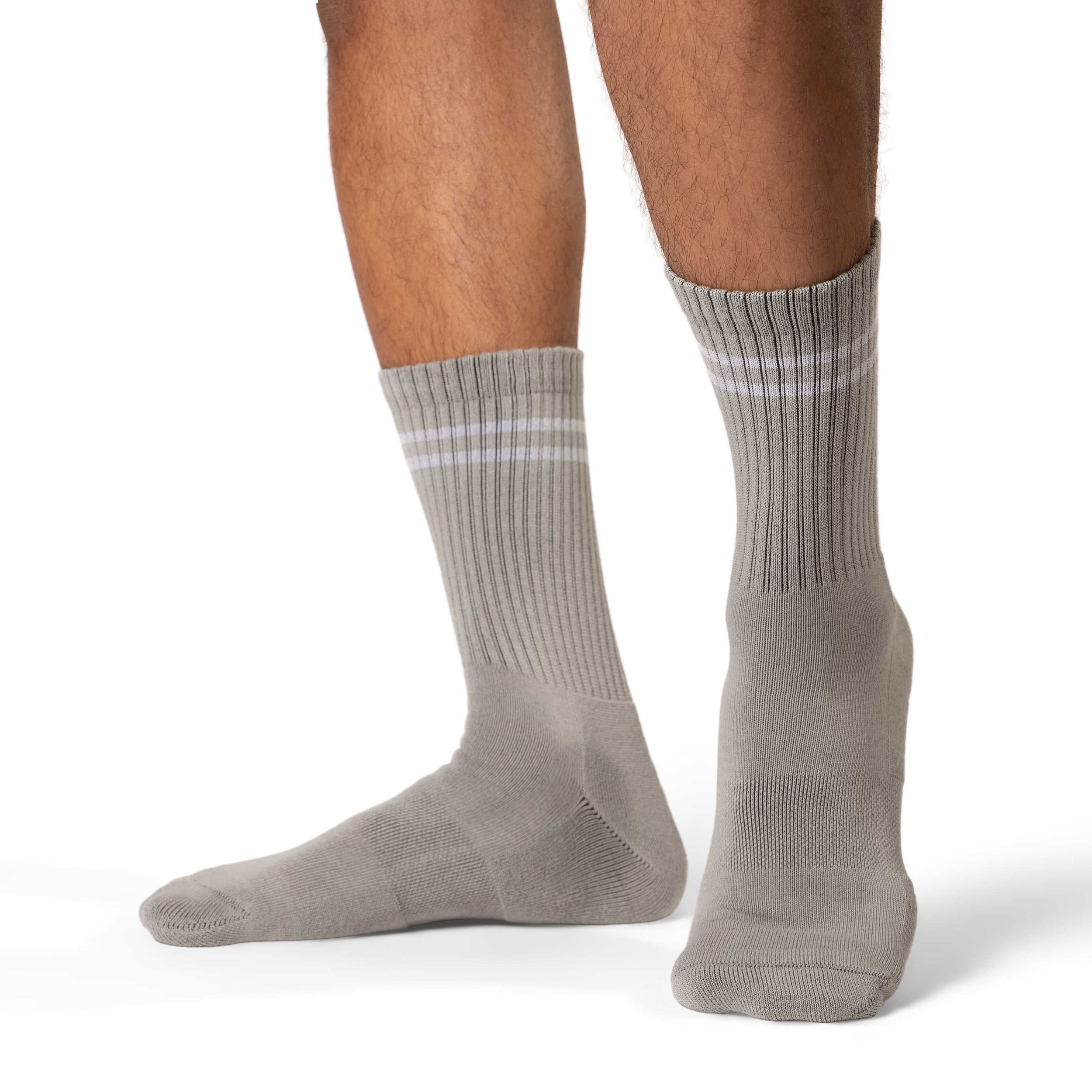 Men's Athletic Socks, Heather Grey