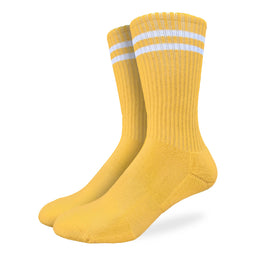 Men's Athletic Socks, Lemon Yellow
